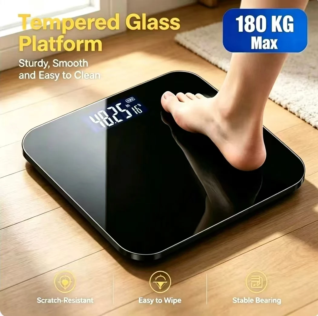 High Precision Bathroom Photo Room Scale,Electronic Scale,Accurate,LED Display Screen And Temperature Display Can Switch