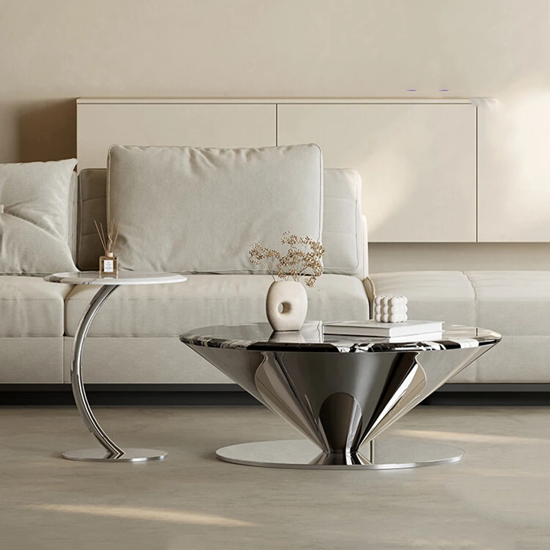 

Minimalist Aesthetic Coffee Table Standing Italian Unique Modern Side Table Living Room Center Meubles Entrance Hall Furniture