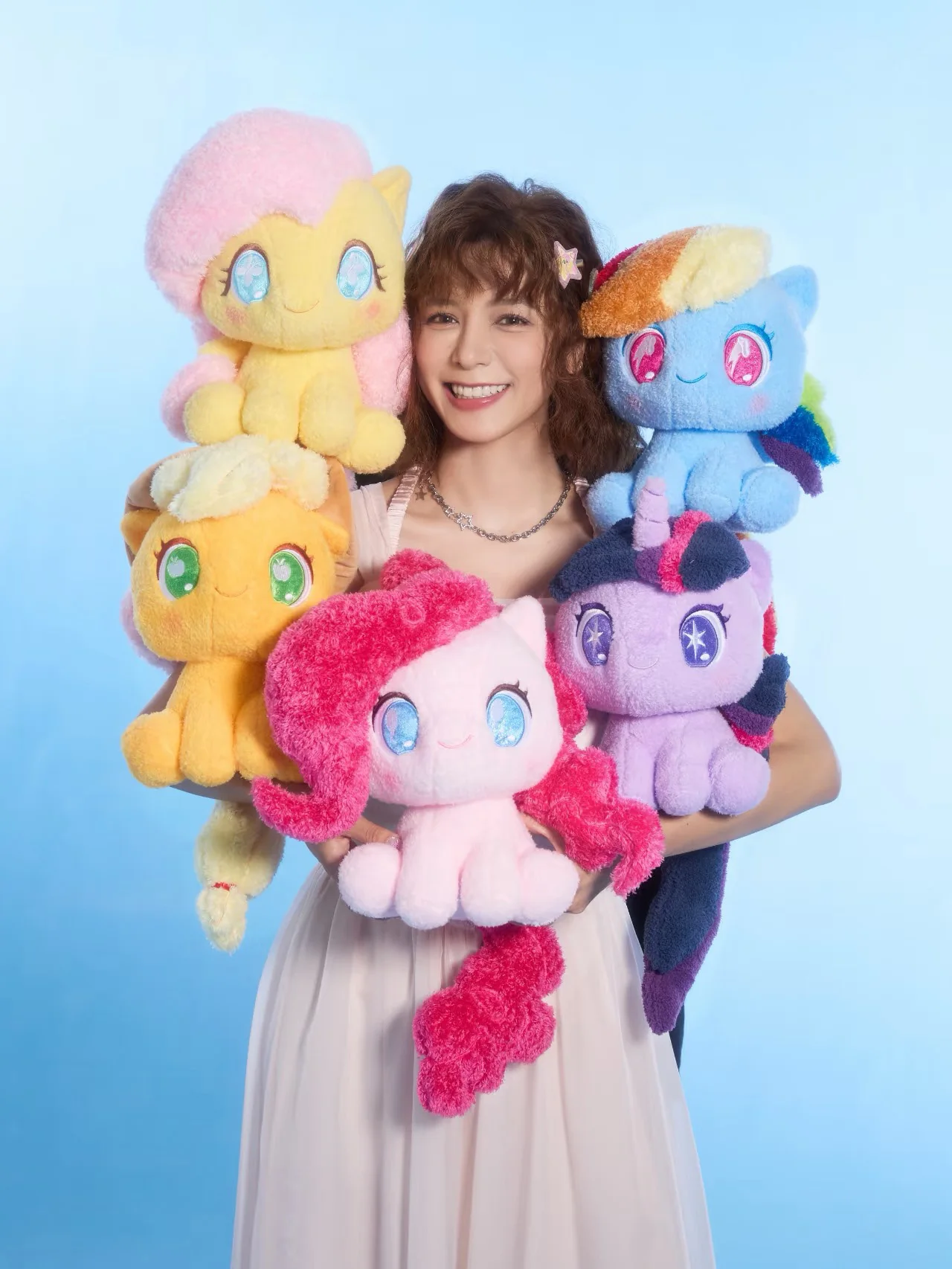 Muñeco de Peluche de My Little Pony de 28 cm, Muñeco de Peluche de Caballo Arcoíris, Muñeco para Dormir, Decoración para la Cama, Regalo de Cumpleaños