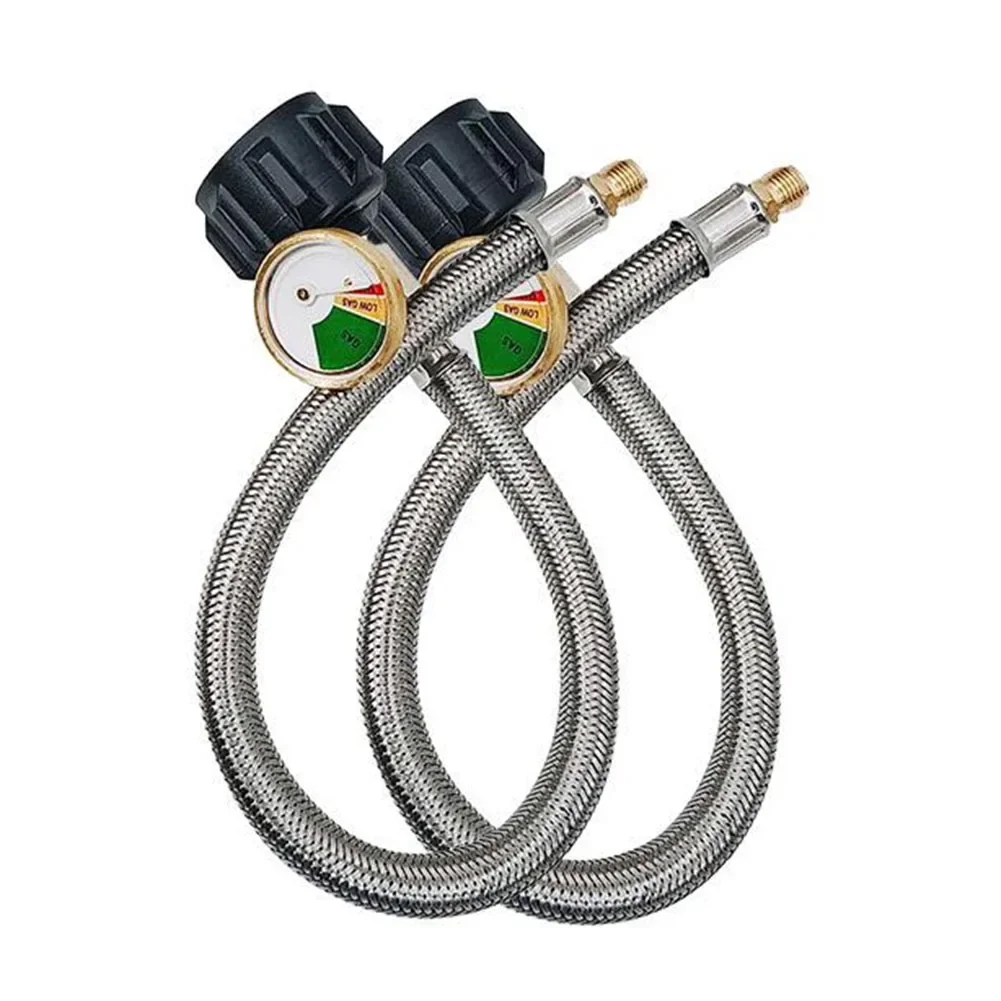 For Camping Equipment Camping Propane Hose Braided Propane Hose 1/4 Male Pipe Thread Compatible With Most Propane Tanks