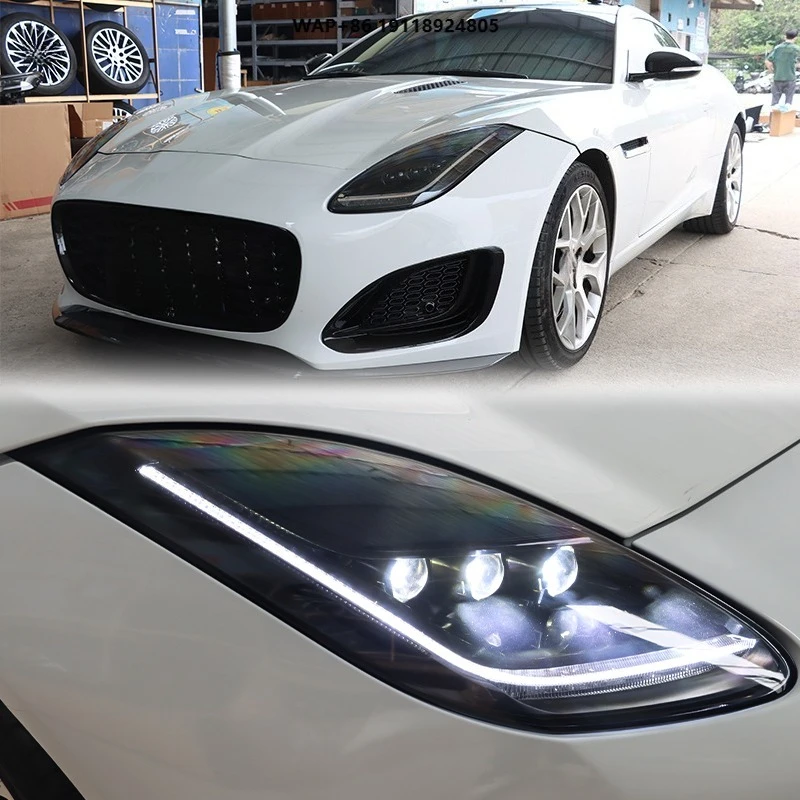 For 2013-2019 for  F-TYPE LED Headlights 8000k Color Temperature 24v Voltage Model Car Lights for New Cars
