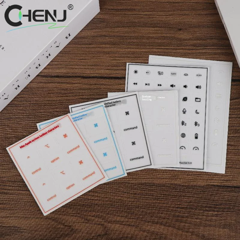[J]Transfer Sticker Tear-Off Film With Text  Os System Hotkey Characters Icon Desktop Computer Keyboard Sticker