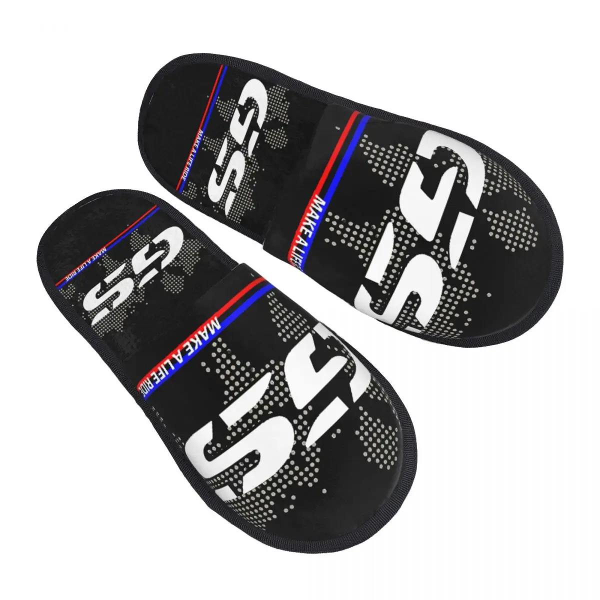 Pantofole personalizzate in memory foam per avventure motociclistiche GS da donna, comode pantofole da casa calde