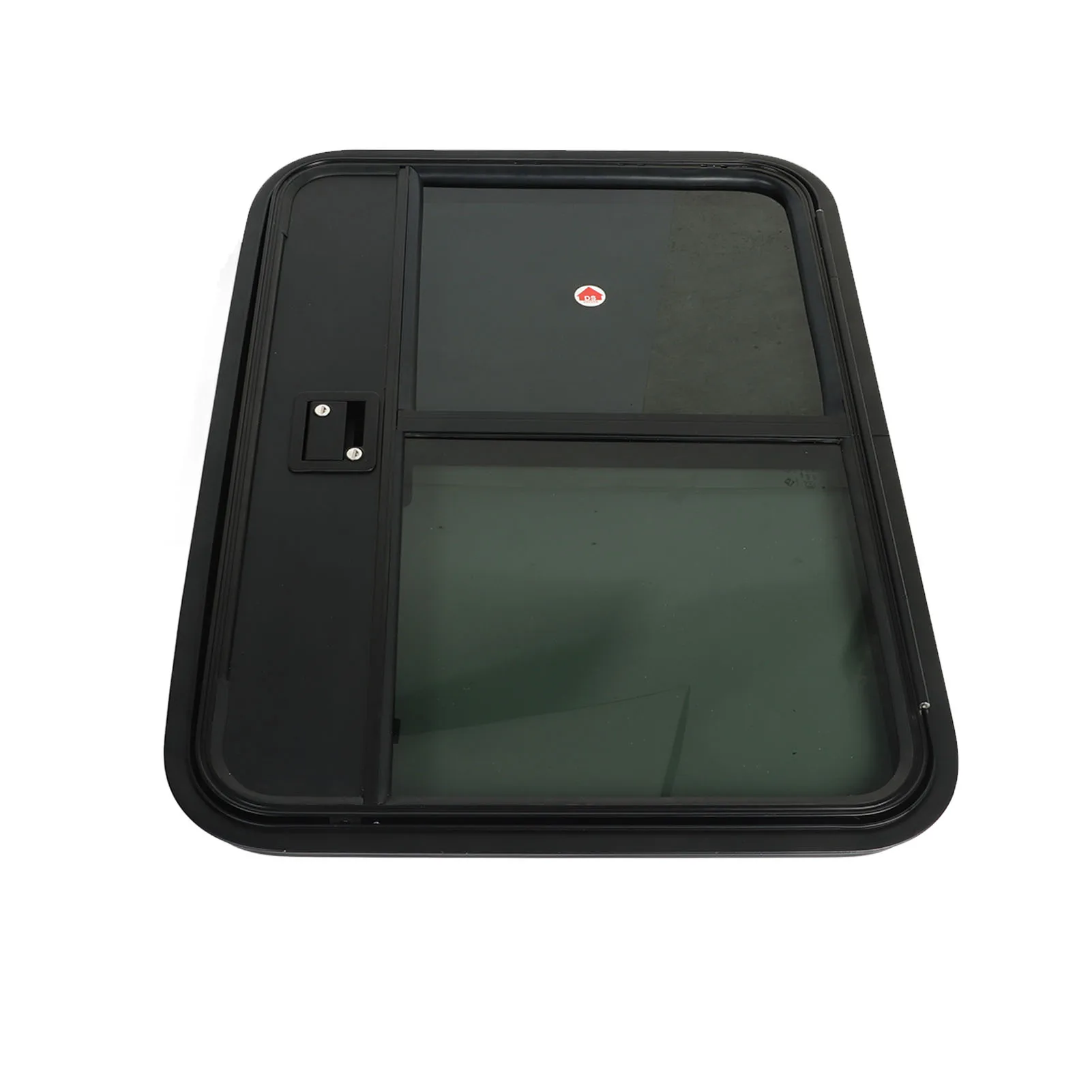 Pintu RV air mata kaca Tempered, jendela geser berwarna, penyegel penuh, pintu Trailer dengan kunci jaring serangga, pintu Kemah