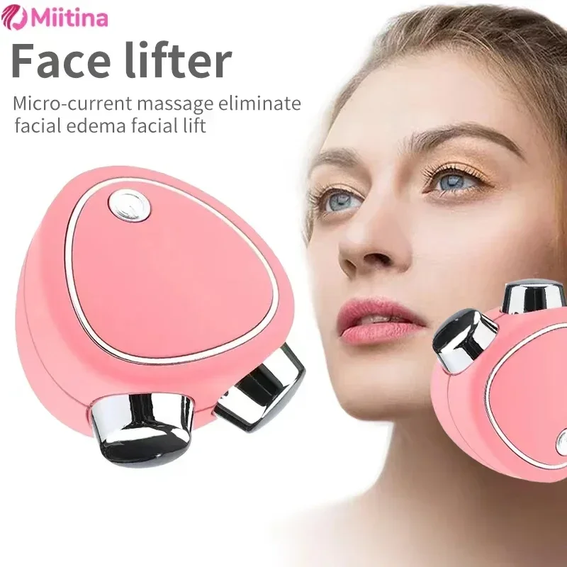 

EMS Electric Face Lift Roller Massager Microcurrent Sonic Vibration Massage Facial Lifting Skin Tighten Portable Beauty Devices