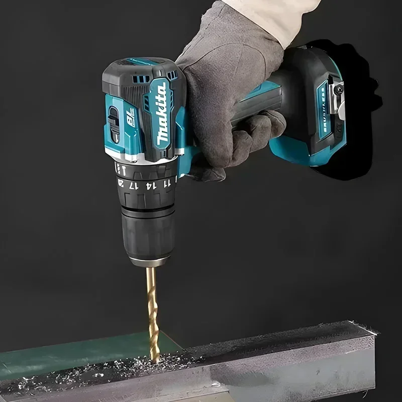 Makita DDF487  10mm brushless electric drill, suitable for five-rope impact drill of decoration team, uses 18V Makita battery.