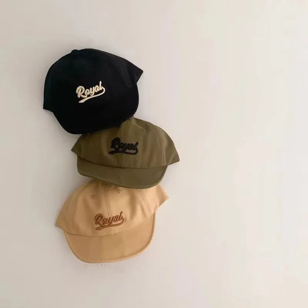 

New Short Brim Baseball Cap Letter Embroidery Lightweight Peaked Cap Sun Hat Outdoor Sports