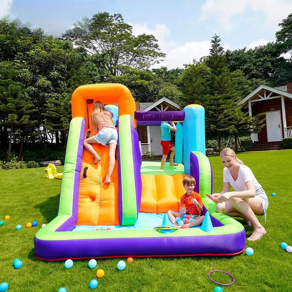 

Product Direct Selling Inflatable Bouncer Jumping Castle Slide Home Outdoor Bounce House With Slide Bounce House Slide Combo