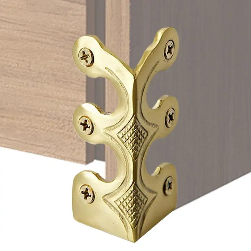 

Vintage Base Board Corner Protector Solid Brass Skirting Board Corner Brackets Safety Edge Skiffer Corners Edge Cover Protectors