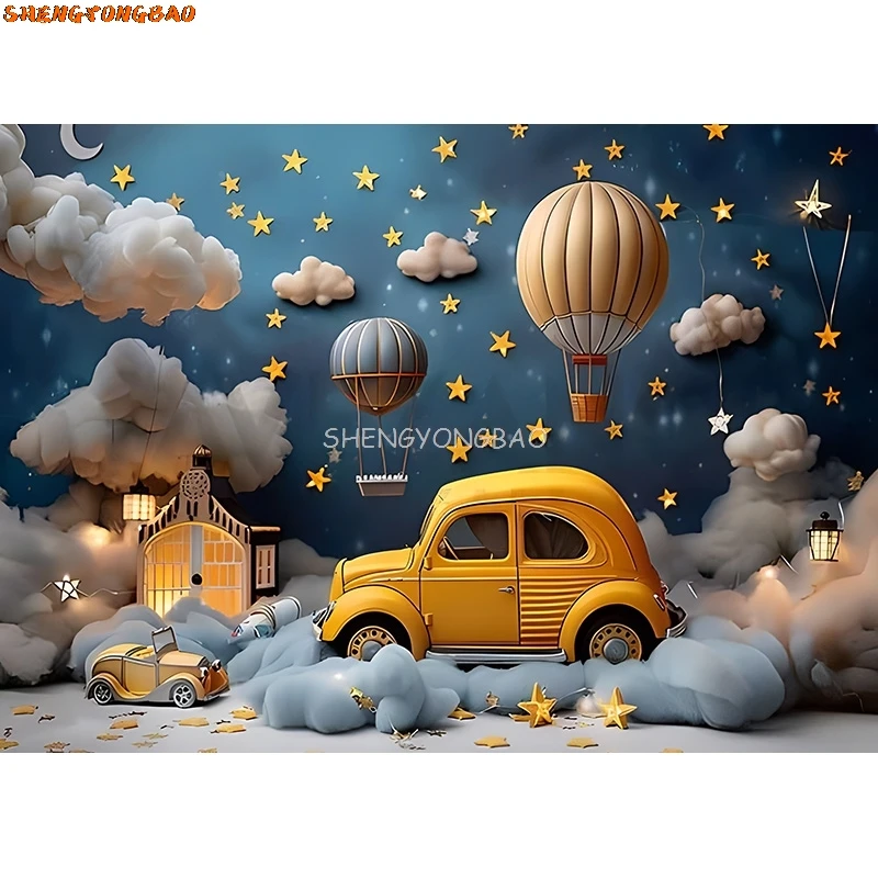 SHENGYONGBAO Easter Day Digital Photography Backdrops Props Rabbit Flowers Arch Doors Maternity Photo Studio Background YH-04