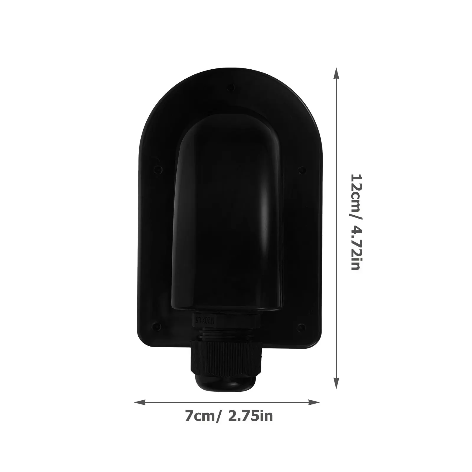 Waterproof Solar Cable Entry Box Single Hole Punch Free Installation Uv Resistant for Rv Boat Camper Solar Panel Wiring Outdoor