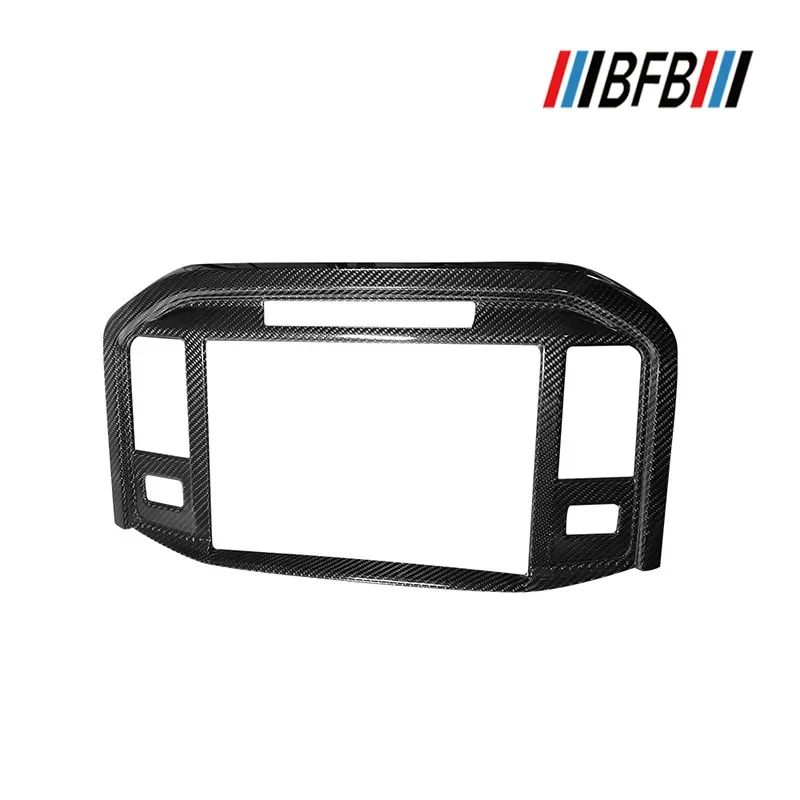 For Ford Raptor F150 Real Dry Carbon Fiber LCD Screen Frame central control Interior Decoration Modification Accessories 22-26
