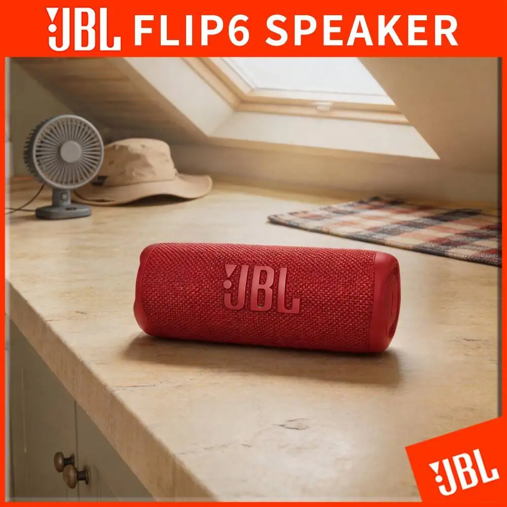 JBL FLIP6 Deep Bass Outdoor Bluetooth Speaker PartyBoost Enabled PartyBoost Multi-Speaker Pairing IP67 Waterproof Shell