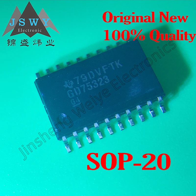 10PCS GD75323DWR GD75232DWR GD75323 GD75232 SMD SOP20 interface logic chip 100% brand new stock supply Free shipping IC