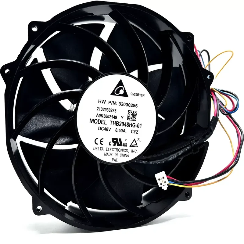 Delta THB2048HG-01 for DC48V 8.5A High-Power Ultra-Violent Inverter All-Metal Cooling Fan
