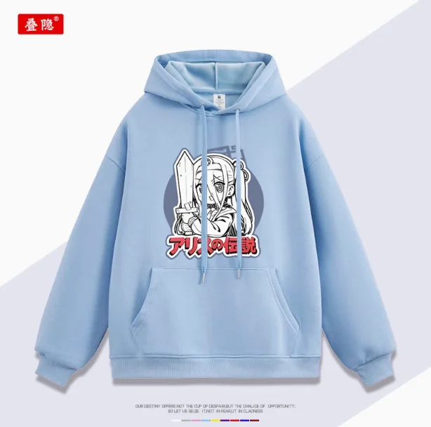 Anime Blue Archive Alice Tendou Kapuzenpullover Cosplay Herbst Winter Männer Frauen Mantel Lose Jacke Tops