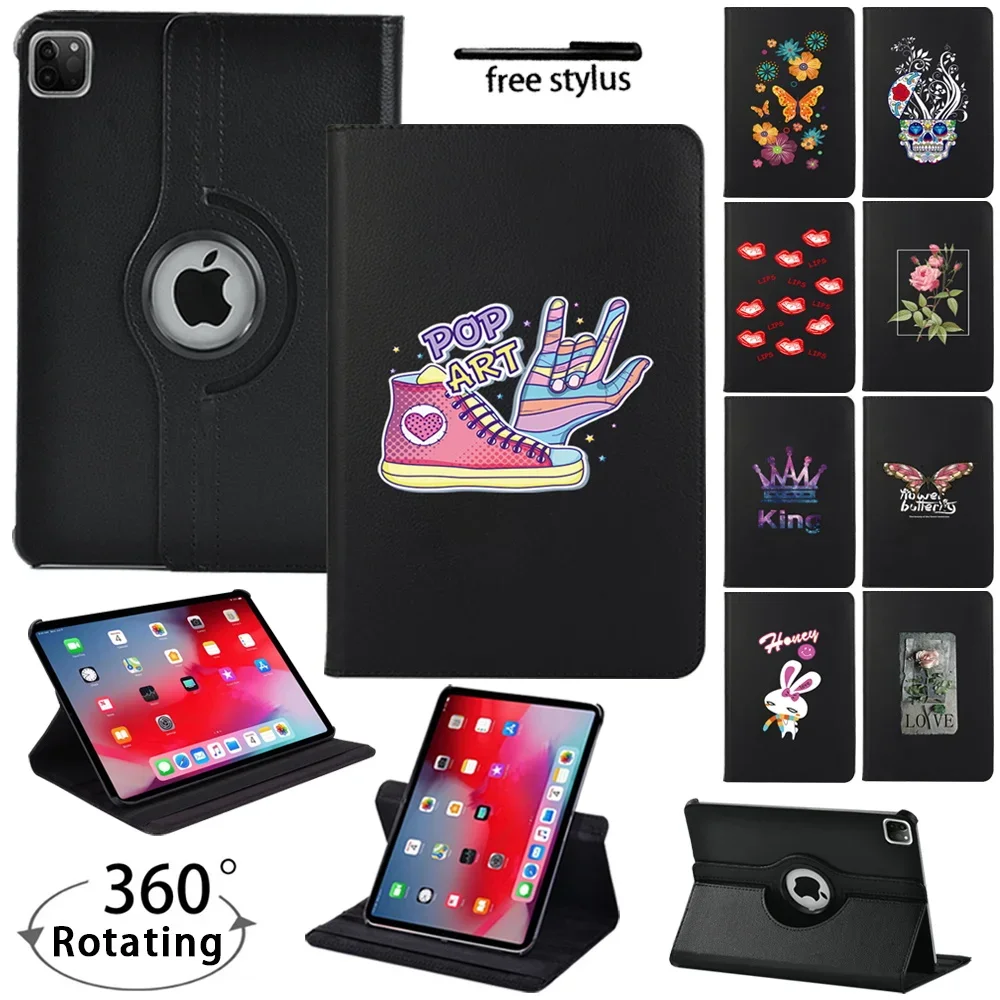 

360 Rotating PU Leather Tablet Cover Case for Apple IPad Air 4th Gen 10.9"/Air 3rd Gen 10.5" 2019/Air 2/1 9.7" Color Pattern