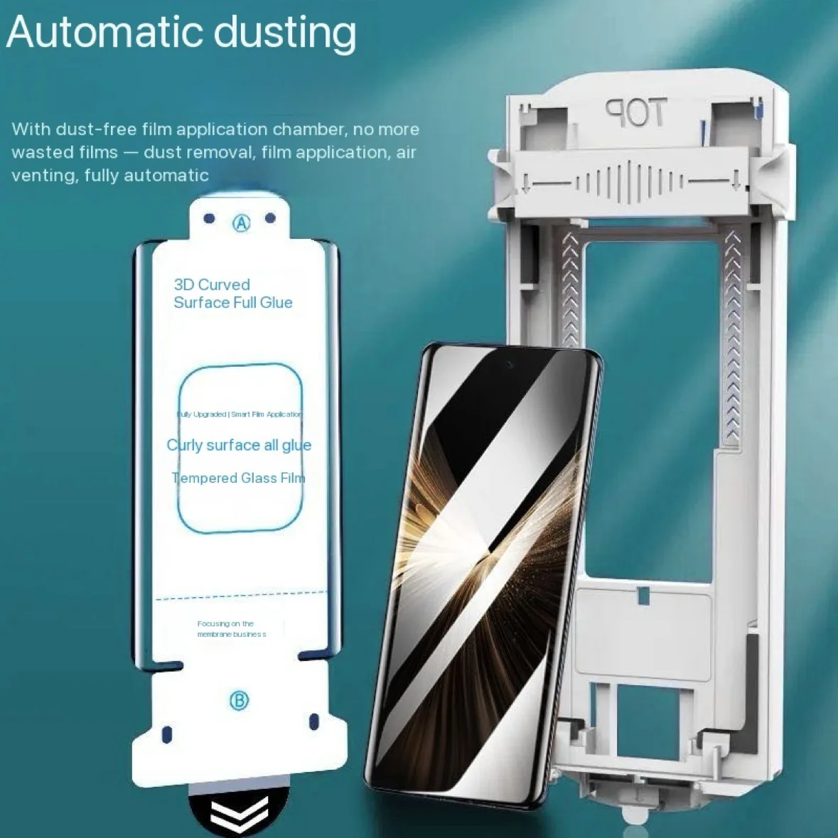 

1-3 Pieces For VIVO X Fold 5 3D Curved Full Glue Tempered Glass Screen Protectors Dust Free Premium Film Easy Installation