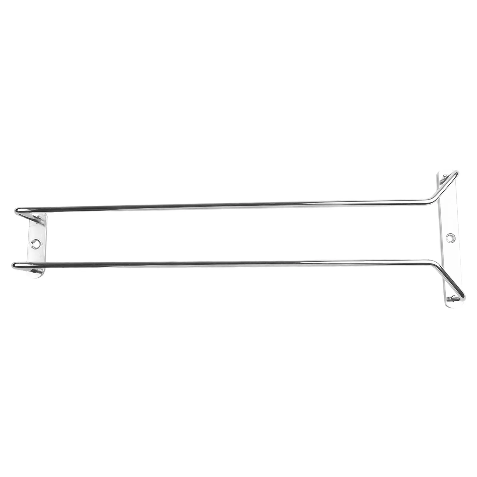 

Wine Glass Holder Stainless Steel Rack for Kitchen and Bar Supports 4 to 5 Glasses with Design and Easy Sliding