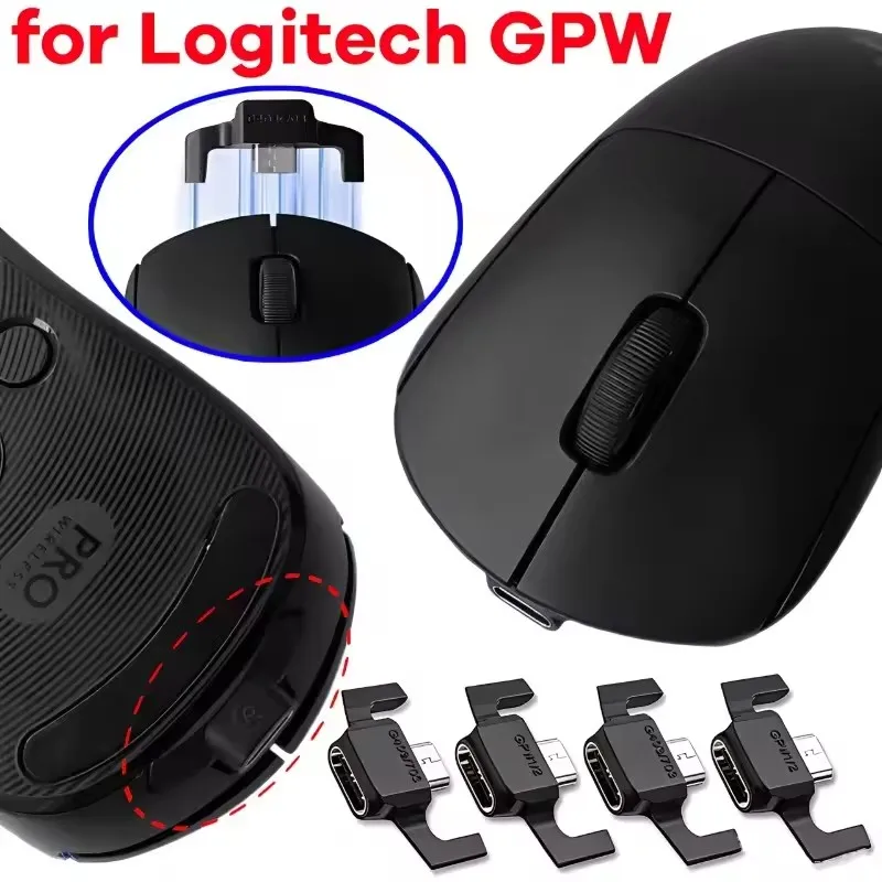 For Logitech GPW /G403 /G703 Mouse Universal Conversion Adapter Android Micros USB To Type C Head Replacement Repair Parts