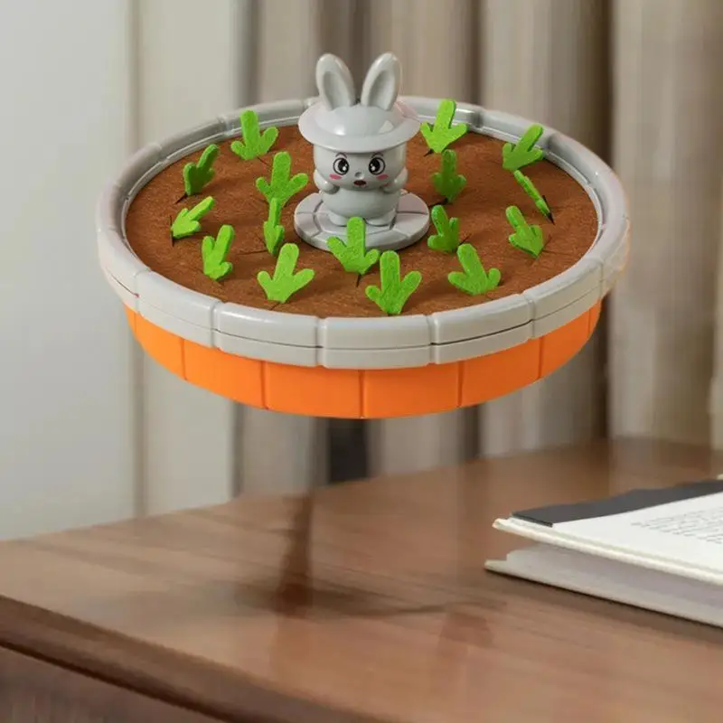 Jogo de mesa Montessori para crianças; Brinquedo divertido de colheita de cenoura para bebês, melhorando habilidades motoras finas e classificação de memória