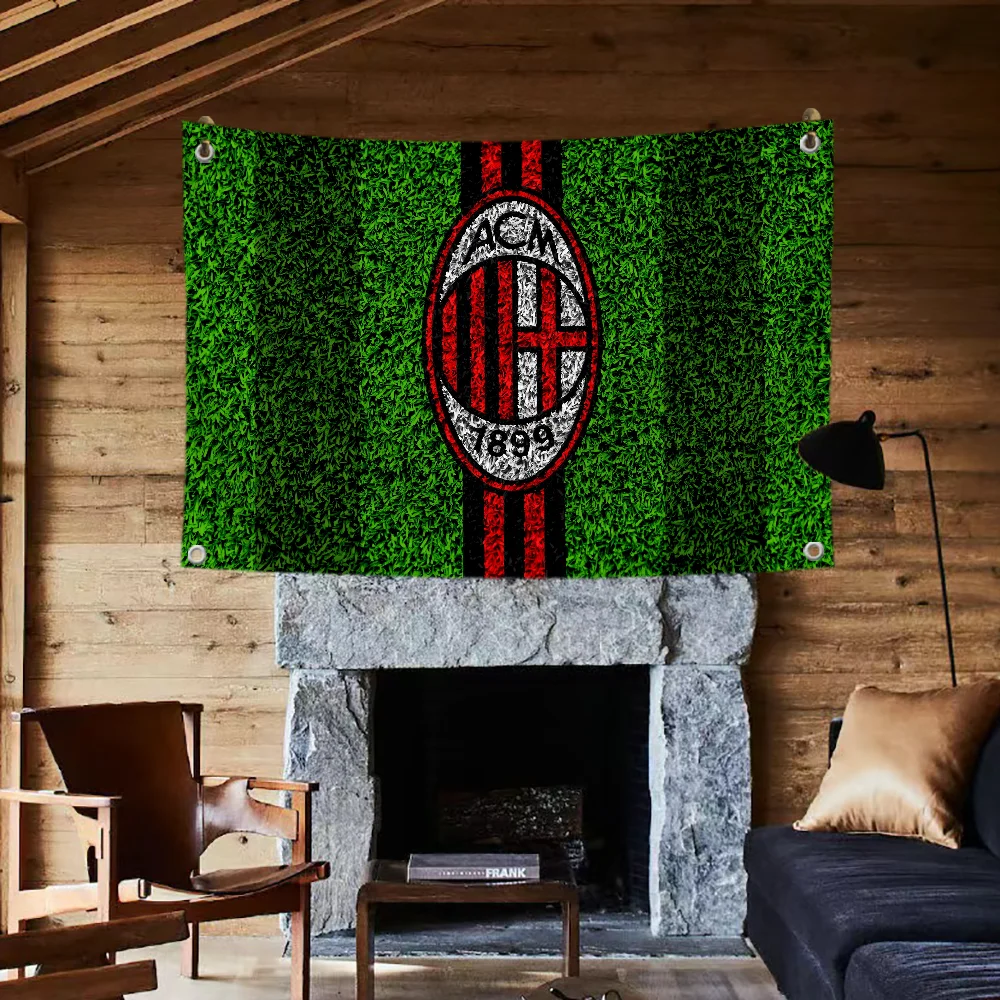 Penetration Flag Outdoor Decorations A.C. Milan Decorative Flags and Banners Lgbt Flag to Hang Room Decor Y2k Wall Decoration