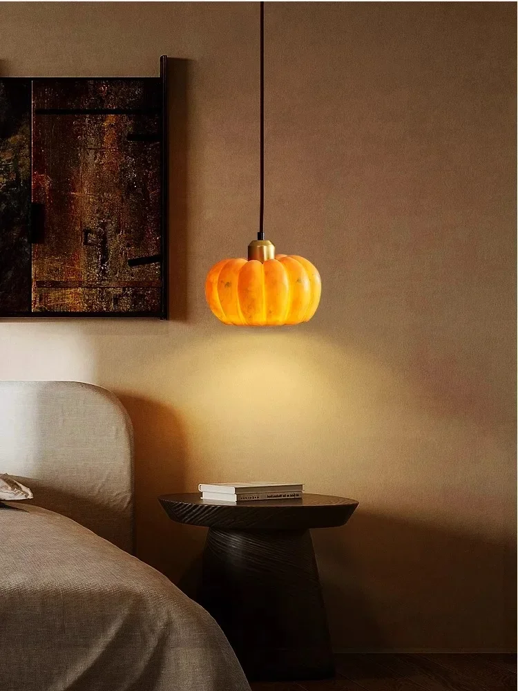 Imagem -03 - Japonês Retro Led Pumpkin Pendant Light Lustres de Teto Sala de Jantar e Iluminação de Bar Decoração de Casa Lâmpada do Quarto Estilo Wabi-sabi