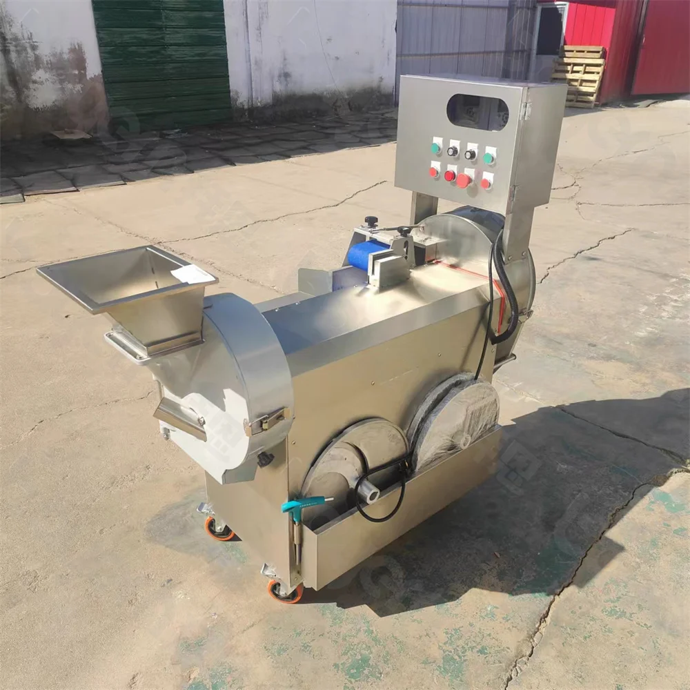 

Industrial Automatic Lemon Apple Banana Coconut Onion Potato Chips Slicer Cutting Machine Fruit Vegetable Cutter Dicing Machine