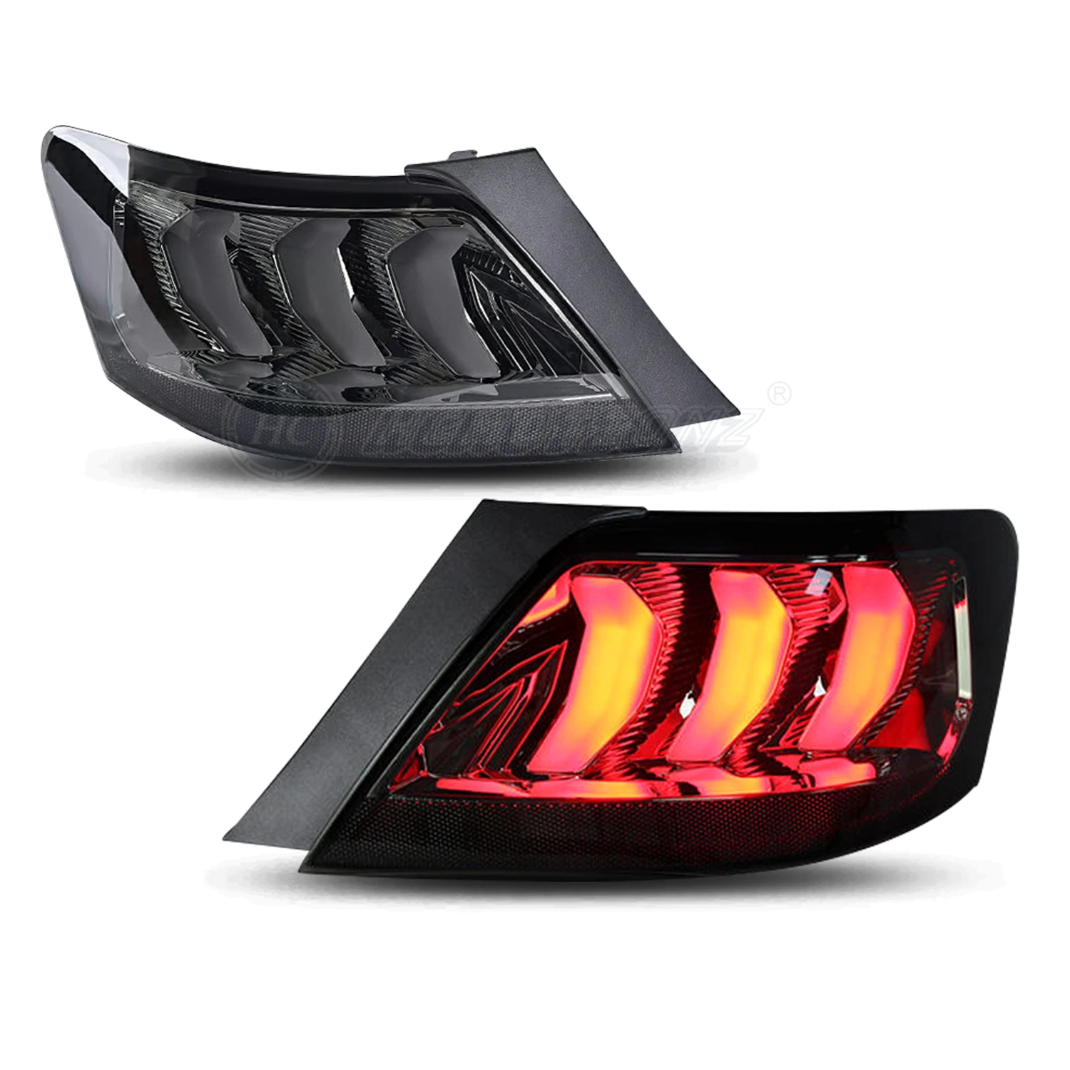 

Задние фонари HCMOTIONZ для Toyota Reiz 2004-2009 Mark X DRL, светодиодные задние фонари автомобиля в сборе, анимация запуска