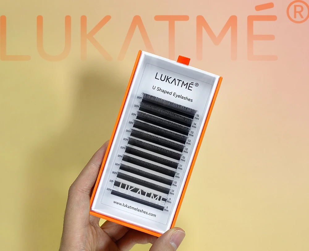 LUKATME U-Form YY Wimpern Weiche Natürliche Wimpernverlängerung in Gemischten Längen Komfortable Leichtgewichtige Fox U-YY Cosplay Make-up-Tools – Detail 7