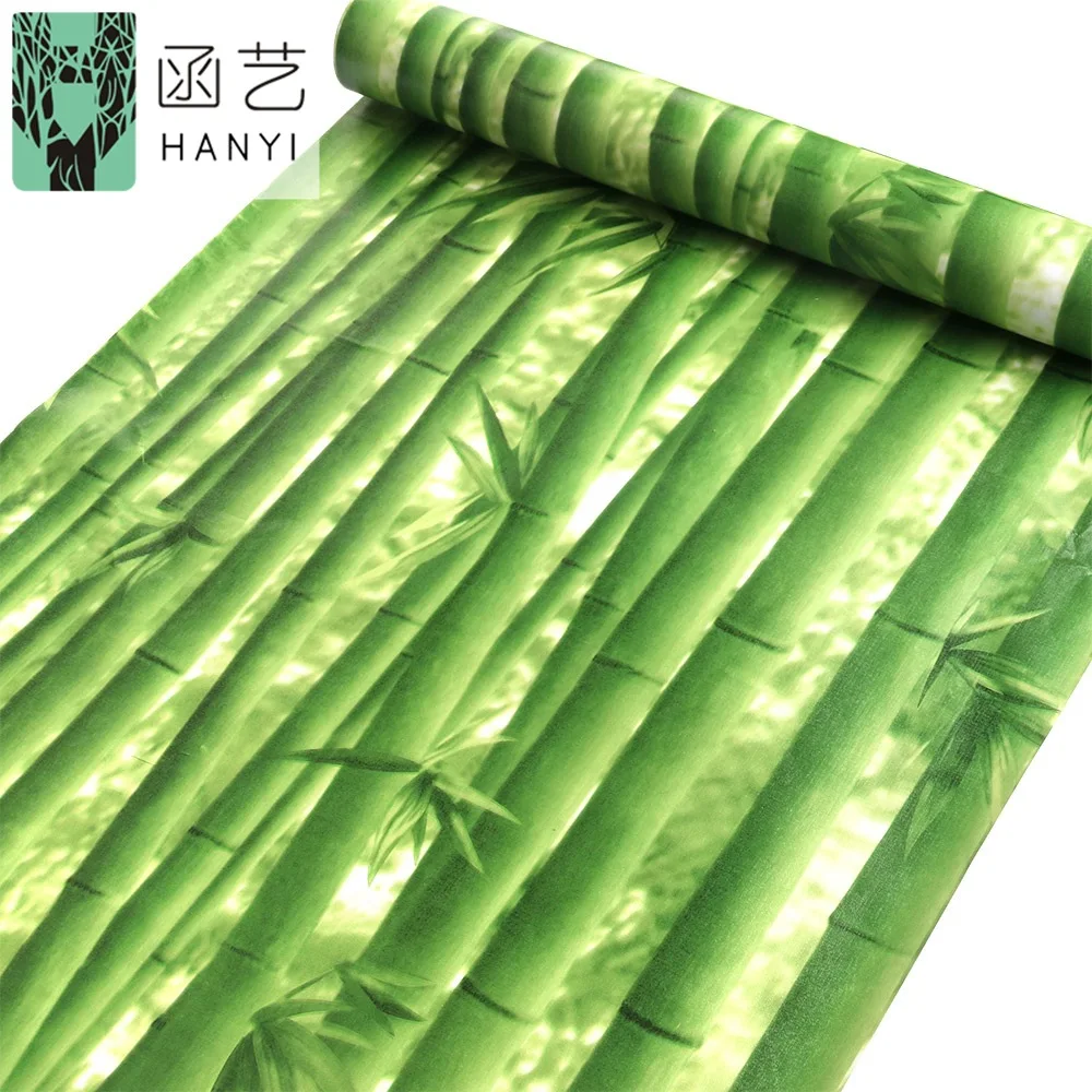 مخصص شيانغ شياو الخيزران خلفية PVC ذاتية اللصق الجدار ملصق لتجديد خلفية جدار ديكور #5
