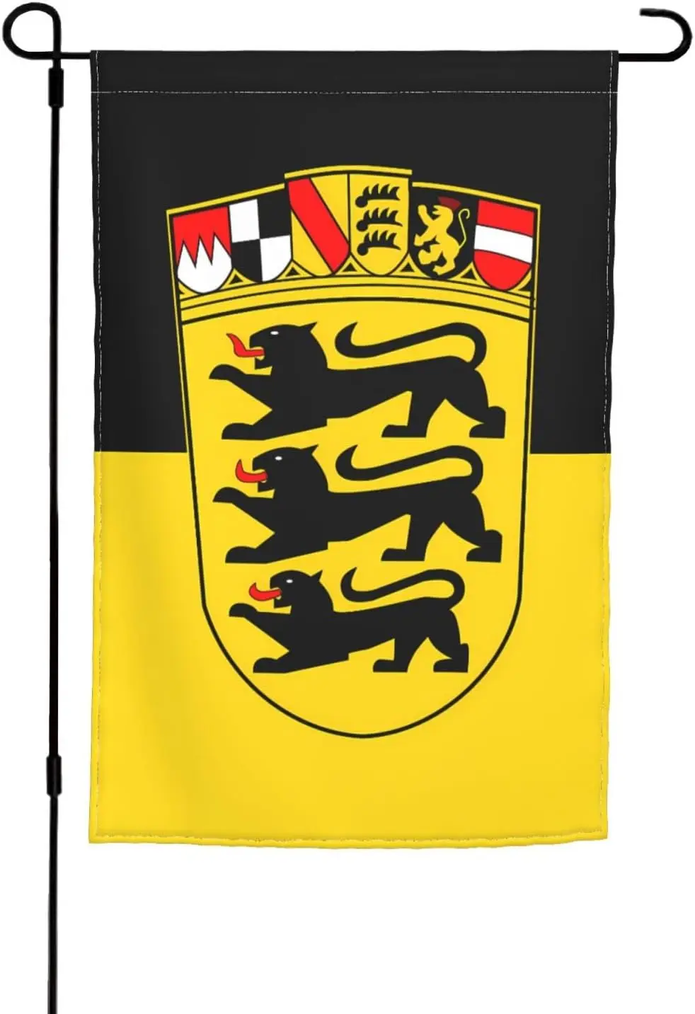Bandera de Baden-Württemberg para jardín, 12x18 pulgadas. Adecuado para decorar patios, terrazas o balcones. ZZM