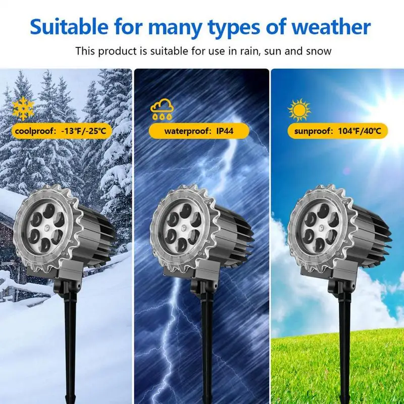 

Проектор в виде снежинки, светодиодная лампа для показа снегопада в помещении с дистанционным управлением, водонепроницаемый светодиодный проектор в виде снежинок для дома, спальни, вечеринки