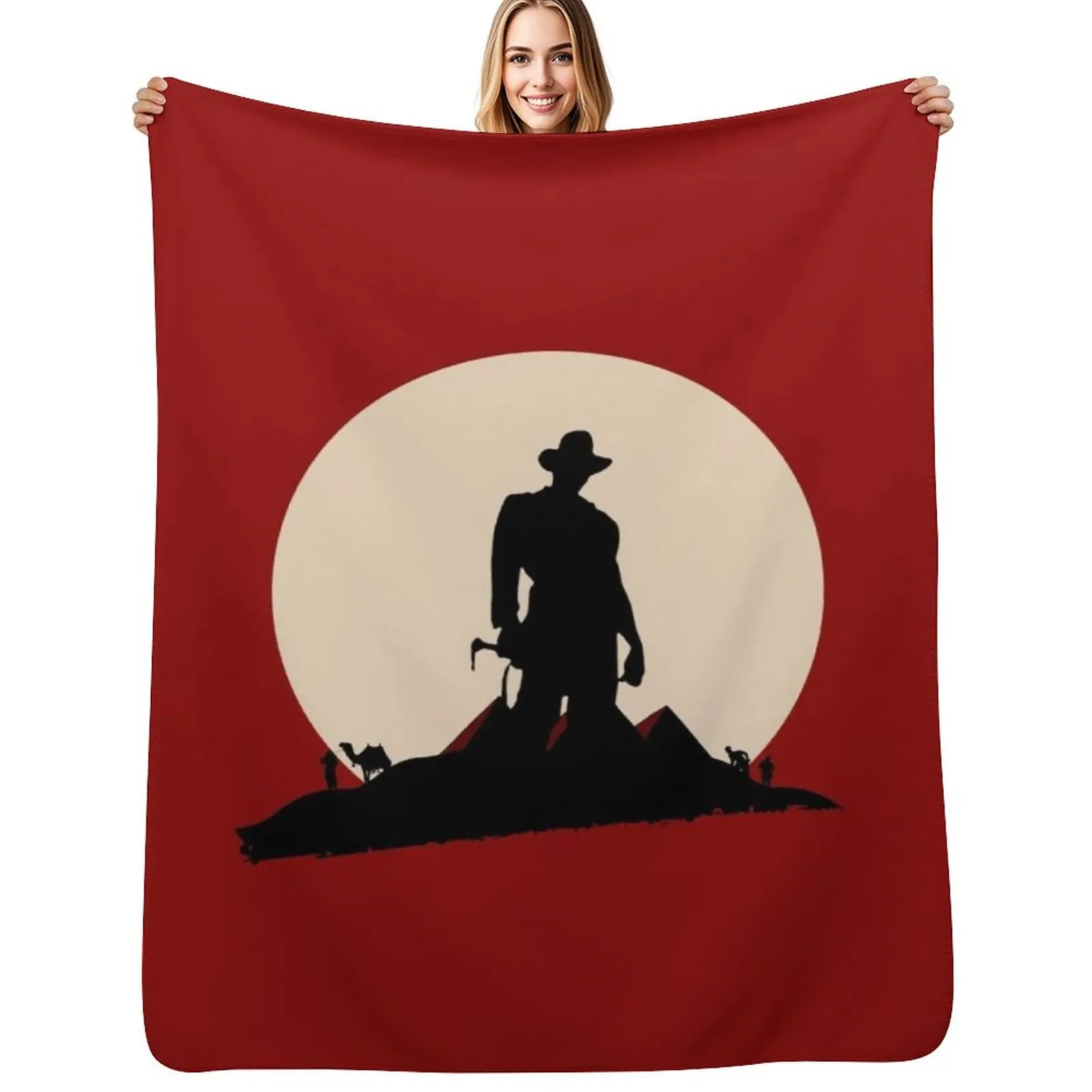 

Sunset by the Desert - Indy - Funny Throw Blanket Luxury Throw heavy to sleep Bed covers wednesday Blankets