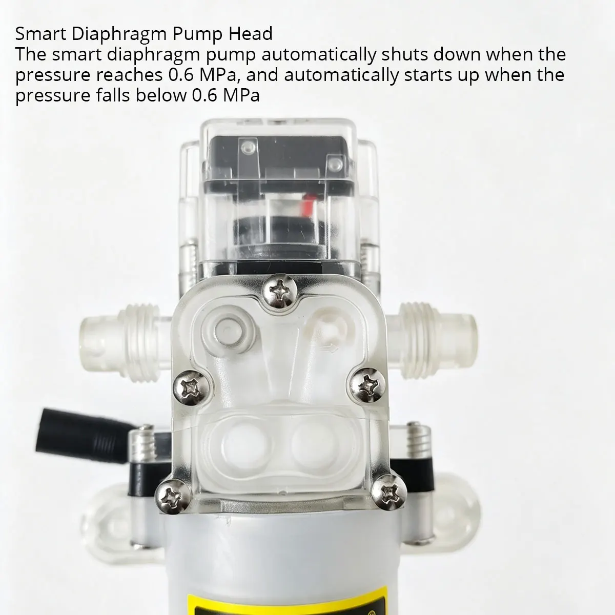 12V 80W Food Grade Diaphragm Pump Self-Priming Liquid Dispenser for Wine Homebrew Beer Kombucha Edible Oil Coffee Machine Water