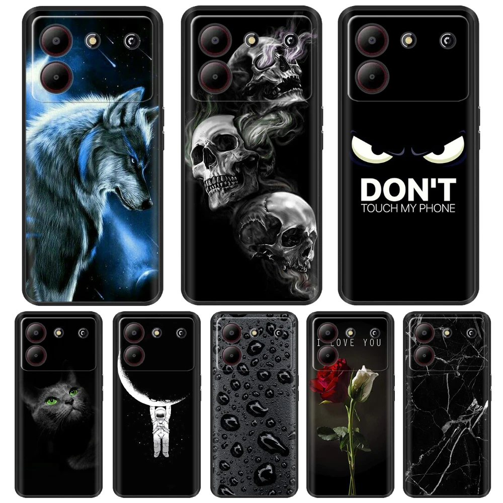Für zte blade a54 fall abdeckung schwarz schützende weiche silikon telefon hüllen für zte klinge a54 tpu coque fundas für zte klinge a54