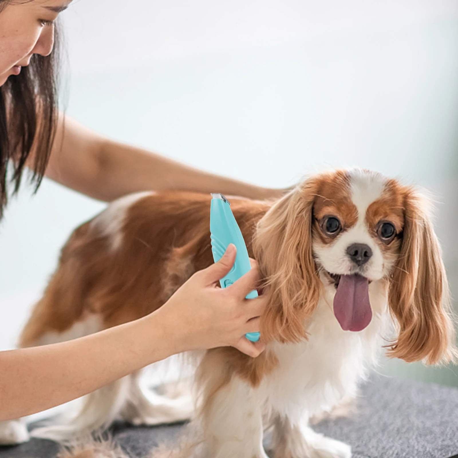 

Dog Paw Trimmer Low Noise Grooming Scissors Abs Material Clippers Cat Dog Hair Paws Small Pets Quiet Vibration Design Safe Use