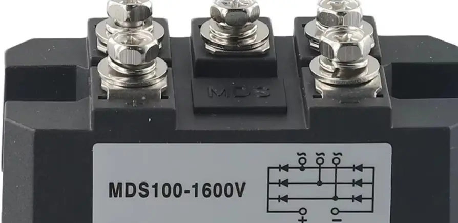 MDS-100A 1600V 100A 5 Terminals Three Phase Full Wave Diode For Bridge For AC DC Motor Drive AVR Inverter Power Supply