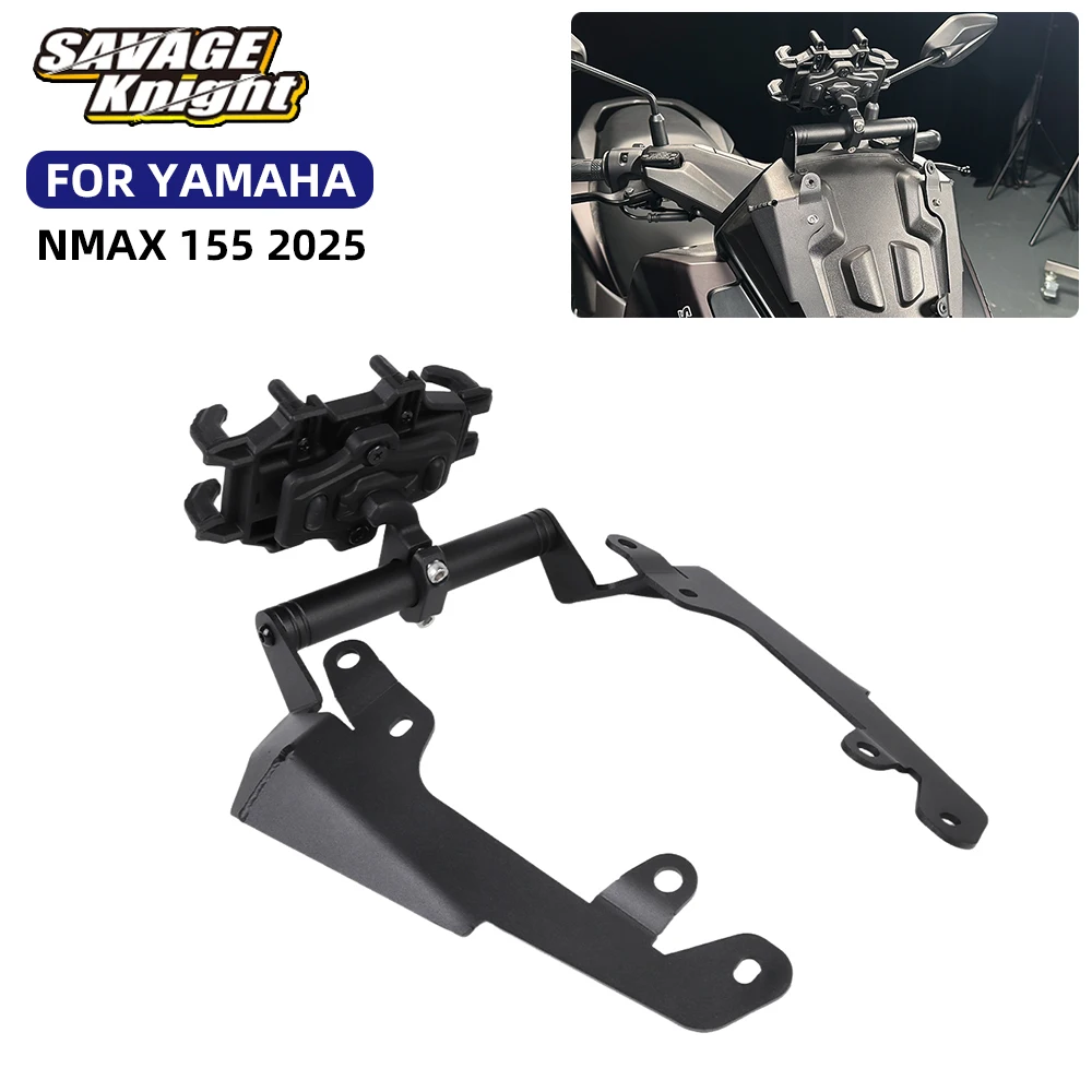 

Mobile Phone Holder GPS Navigation Bracket Stand For YAMAHA NMAX 155 N-MAX155 N MAX 155 2025 22mm Handlebar Extend Cross Bar
