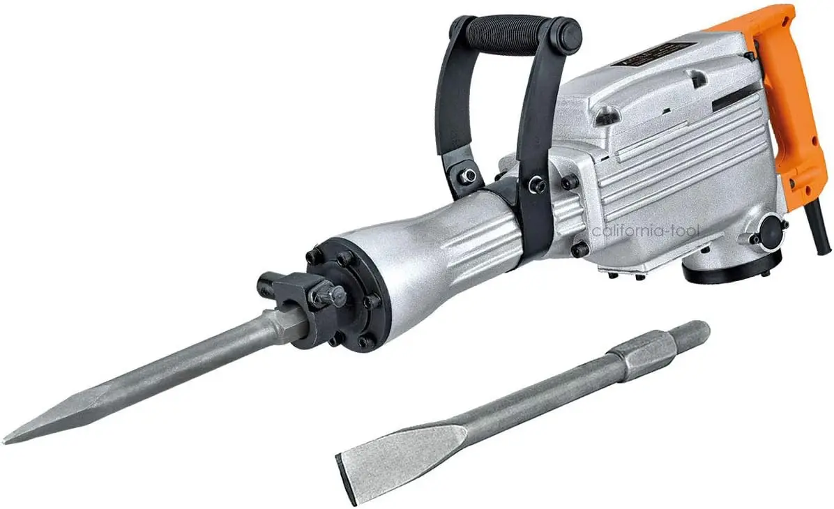 Watt Electric Demolition Jack Hammer 1400 BPM Concrete Breaker, includes Point and Flat Chisels (Model: CDH65A)