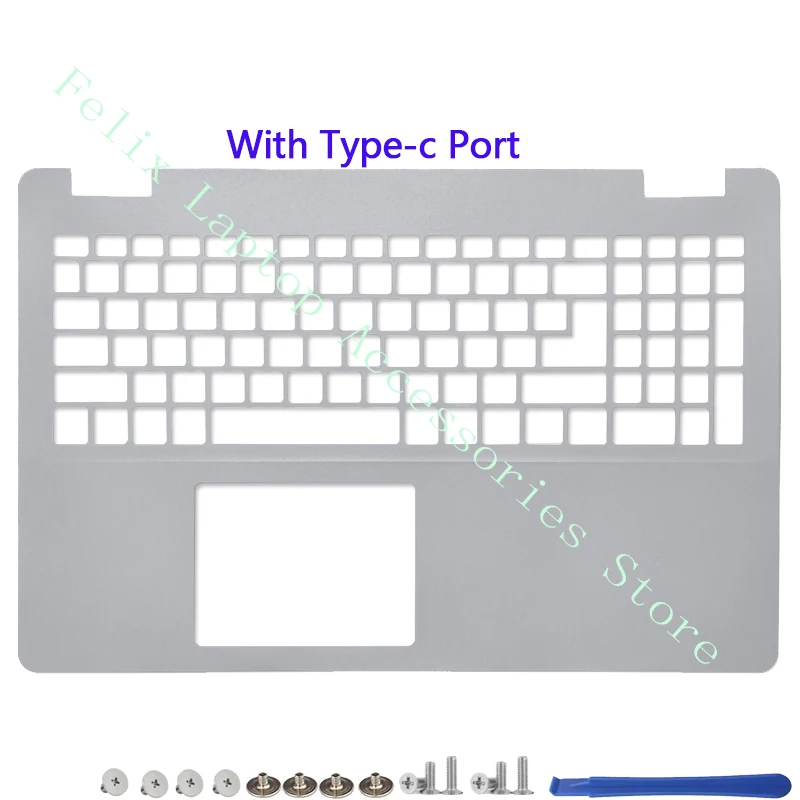 Imagem -04 - Tampa Traseira Lcd para Dell Inspiron 15 5000 5593 Dobradiças da Moldura Frontal Moldura da Tela do Laptop Cor Preta 032tjm 0ycypn
