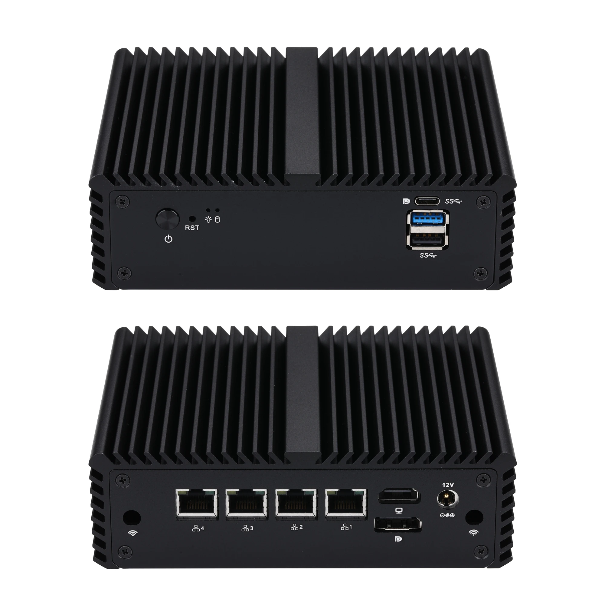 

Qotom Mini PC 4 LAN N5105 Quad core,AES-NI Pfsense Firewall Router Mini PC Q10722G4