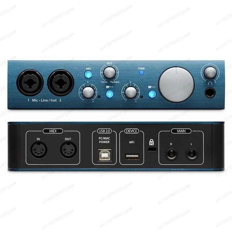 Portable USB Audio Interface 2 in 2 Out for Mobile Musicians, Sound Designers and Podcasters AudioBox ITWO