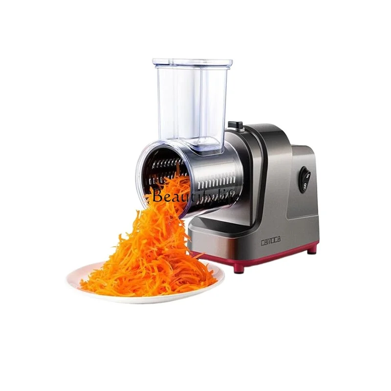 1Kitchen vegetable cutter large diameter electric multi-functional vegetable shredding potato slicing dicing household