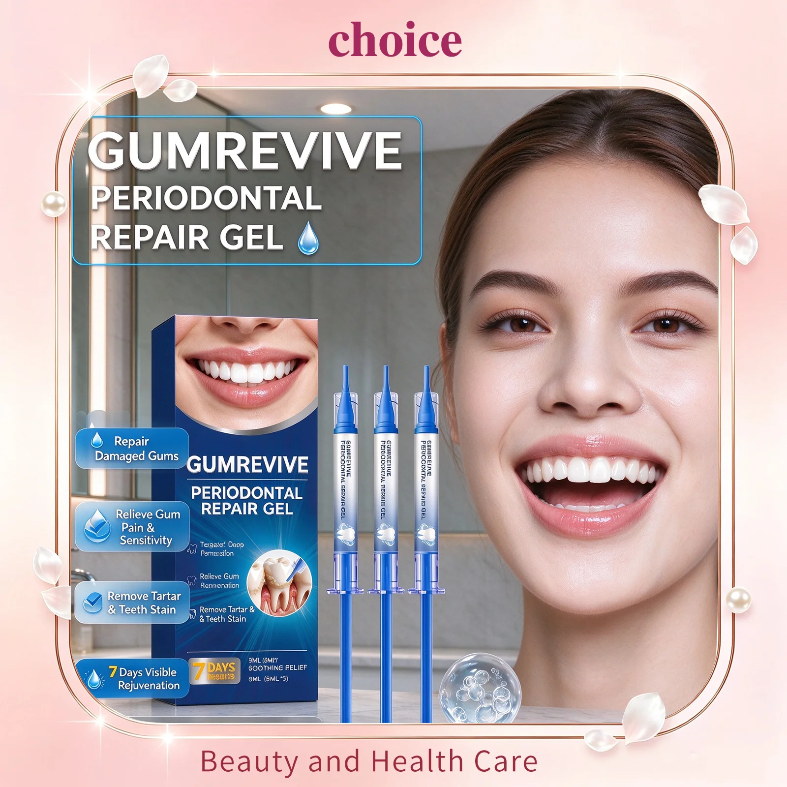 Oralhoe Gum Care Gel Damaged Gum Repair Gum Pain Sensitivity Relief Teeth Stain Tartar Remove Anti-Cavity Periodontal Repair Gel