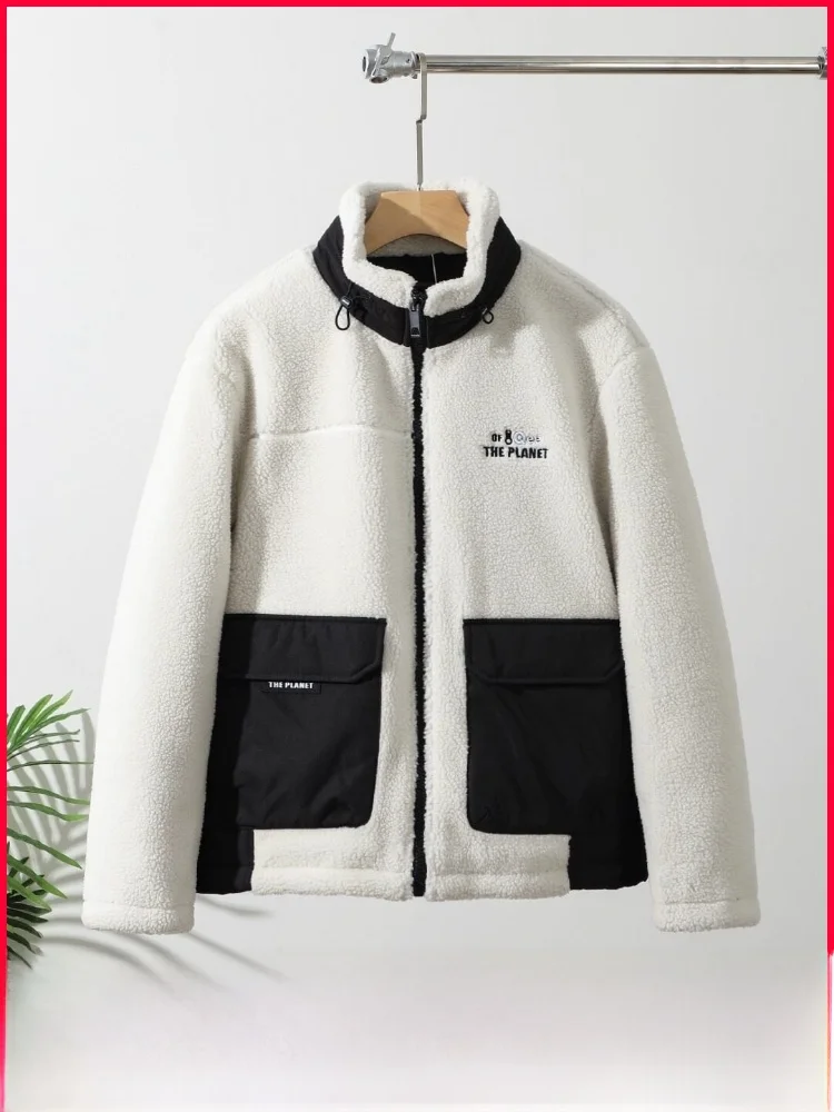 

Men's Winter Casual Versatile Warm Cold-resistant Stand Collar down Jaet Fce Lined White Du down Thiened Zipper Closure