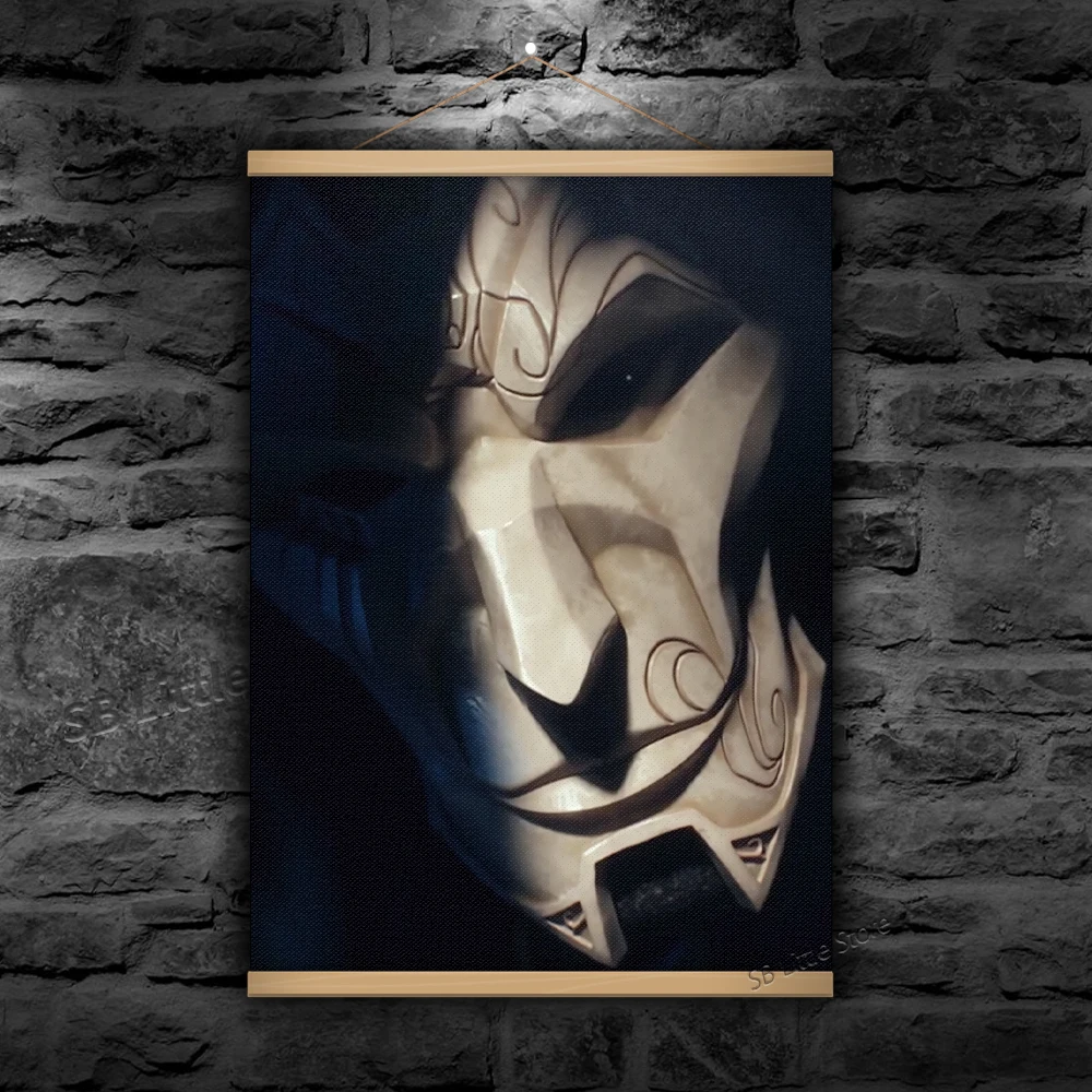 

Jhin Character ADC League Of Legends LOL Video Game Canvas Painting Arcane Poster Animation Tapestry Design Creativity