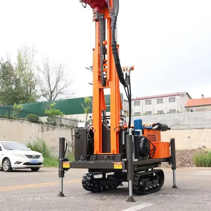 Customized 200M Portable Crawler Hydraulic Equipment Multi Speed Water Well Drilling Rig Machine