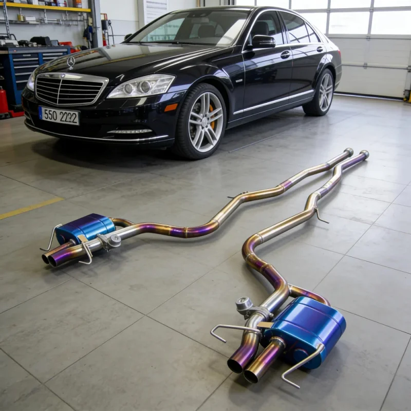 

Выхлопная система Valve Catback для Mercedes-Benz S320 S400L S450 S500 W222 3.0T 2015-2018, глушитель из титанового сплава, выхлопные трубы для автомобиля