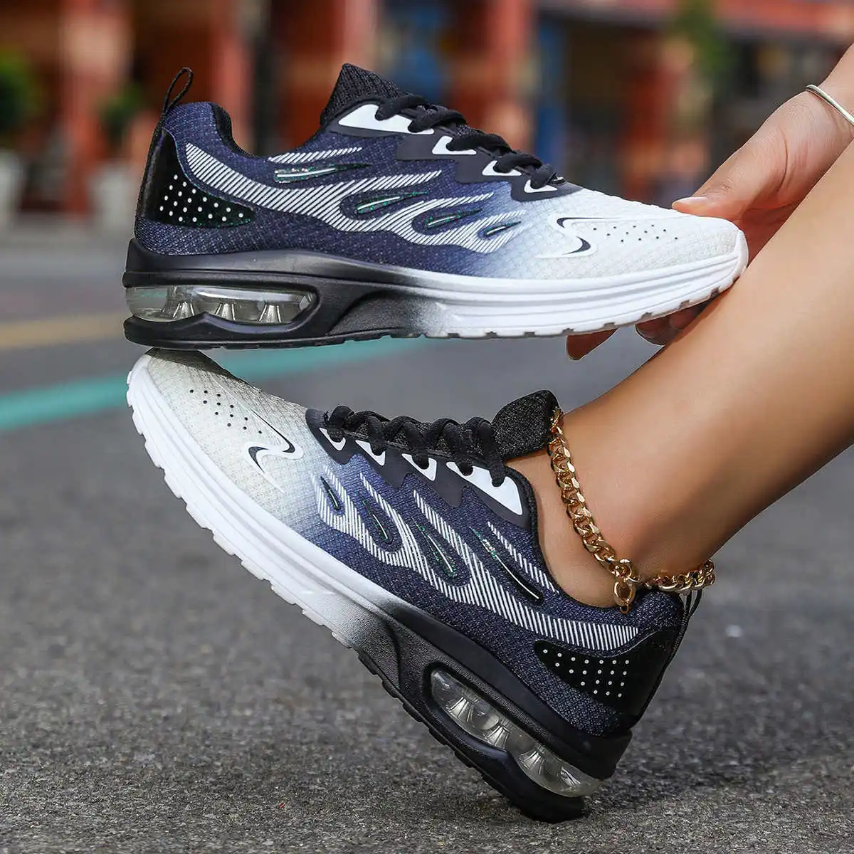 ربيع وصيف تنس المرأة الرياضية المتسكعون حذاء مسطح أسود أحذية رياضية كاجوال Vip Link Loofers الركض الأصلي خاص #3